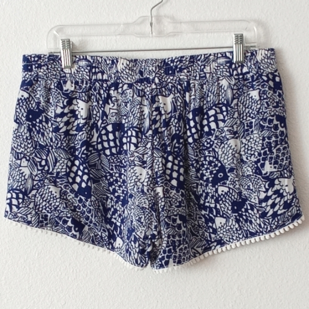 Lilly Pulitzer Boho Fish Print Pompom Shorts - Picture 5 of 6